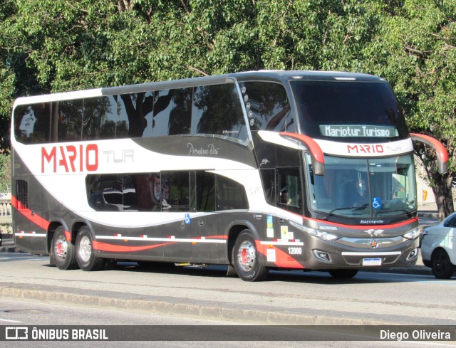 Mariotur Transporte e Turismo Ltda. 12000 na cidade de Rio de Janeiro, Rio de Janeiro, Brasil, por Diego Oliveira. Número da foto: #11202645.