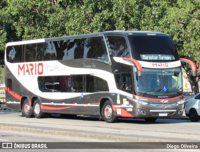 Mariotur Transporte e Turismo Ltda. 12000 na cidade de Rio de Janeiro, Rio de Janeiro, Brasil, por Diego Oliveira. ID da foto: 11202645.