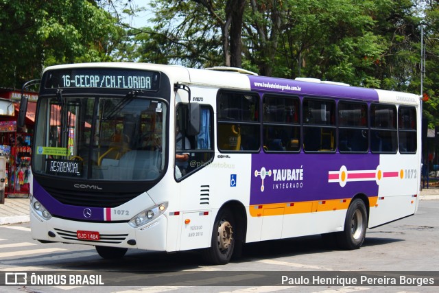 ABC Transportes Coletivos  Vale do Paraíba 1072 na cidade de Taubaté, São Paulo, Brasil, por Paulo Henrique Pereira Borges. Número da foto: #11204901.