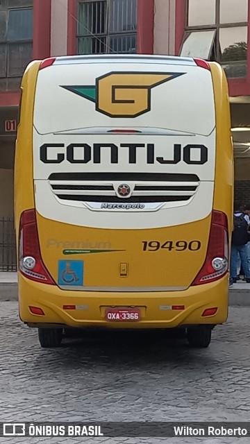 Empresa Gontijo de Transportes 19490 na cidade de Governador Valadares, Minas Gerais, Brasil, por Wilton Roberto. Número da foto: #11204678.
