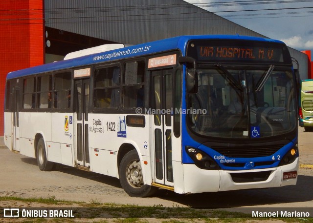 Capital do Agreste Transporte Urbano 1422 na cidade de Caruaru, Pernambuco, Brasil, por Manoel Mariano. ID da foto: 11202669.