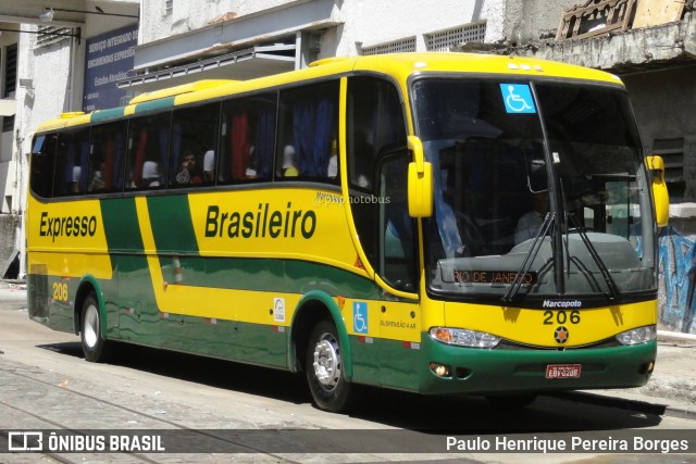 Expresso Brasileiro 206 na cidade de Rio de Janeiro, Rio de Janeiro, Brasil, por Paulo Henrique Pereira Borges. ID da foto: 11204926.