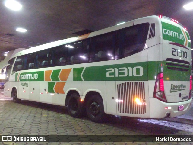 Empresa Gontijo de Transportes 21310 na cidade de Belo Horizonte, Minas Gerais, Brasil, por Hariel Bernades. Número da foto: #11204367.
