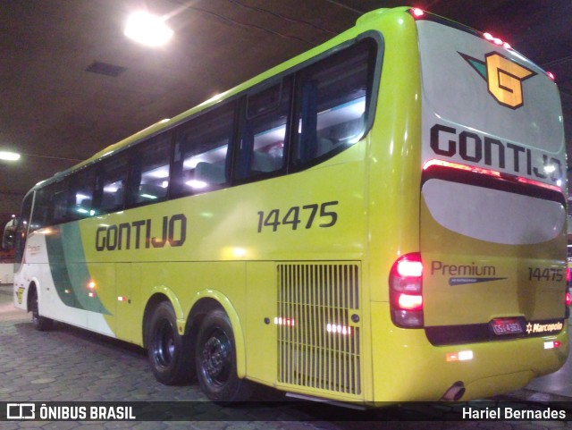Empresa Gontijo de Transportes 14475 na cidade de Belo Horizonte, Minas Gerais, Brasil, por Hariel Bernades. Número da foto: #11204337.