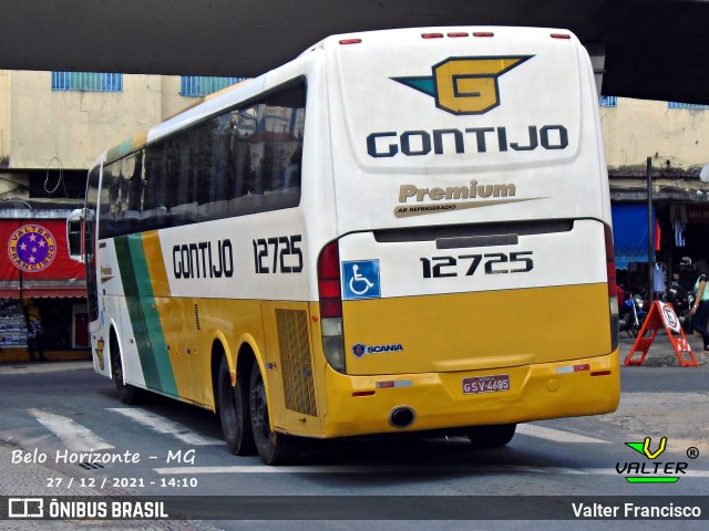 Empresa Gontijo de Transportes 12725 na cidade de Belo Horizonte, Minas Gerais, Brasil, por Valter Francisco. ID da foto: 11203318.