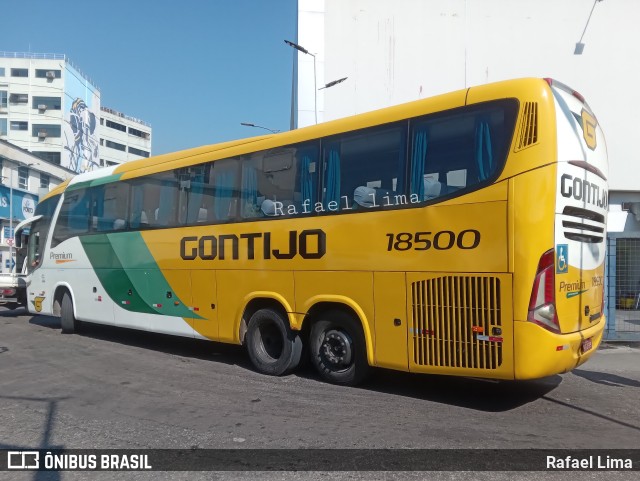 Empresa Gontijo de Transportes 18500 na cidade de Rio de Janeiro, Rio de Janeiro, Brasil, por Rafael Lima. ID da foto: 11204546.