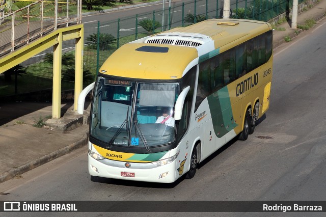 Empresa Gontijo de Transportes 18045 na cidade de Betim, Minas Gerais, Brasil, por Rodrigo Barraza. ID da foto: 11204455.