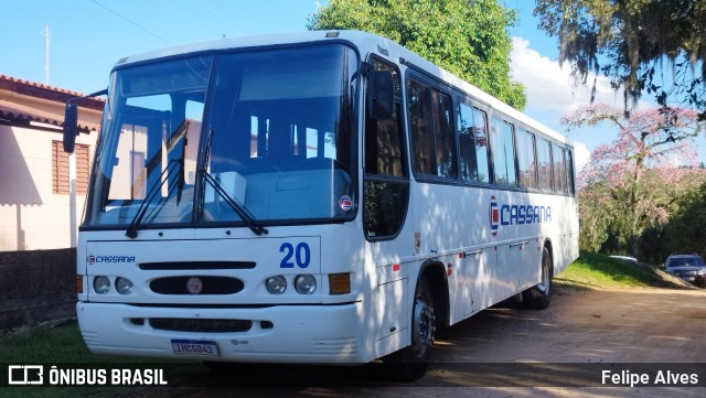 Cassana Transportes e Turismo 20 na cidade de Pelotas, Rio Grande do Sul, Brasil, por Felipe Alves. Número da foto: #11208166.
