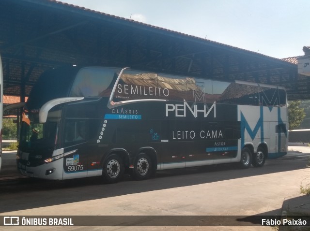 Empresa de Ônibus Nossa Senhora da Penha 59075 na cidade de Embu das Artes, São Paulo, Brasil, por Fábio Paixão. ID da foto: 11206053.