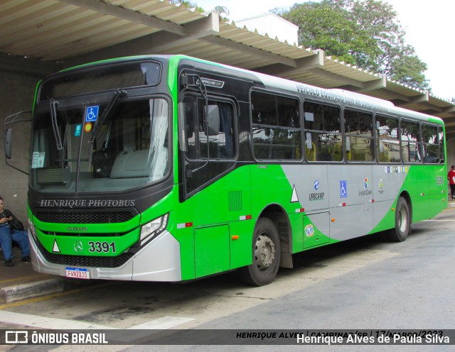 VB Transportes e Turismo 3391 na cidade de Campinas, São Paulo, Brasil, por Henrique Alves de Paula Silva. Número da foto: #11207101.