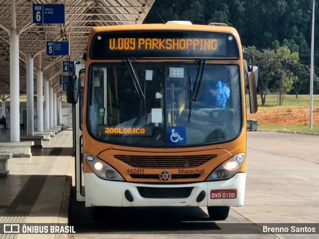 Auto Viação Marechal Brasília 442411 na cidade de Samambaia, Distrito Federal, Brasil, por Brenno Santos. ID da foto: 11205168.