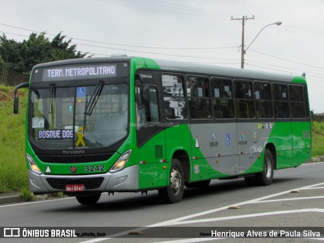 VB Transportes e Turismo 3242 na cidade de Campinas, São Paulo, Brasil, por Henrique Alves de Paula Silva. Número da foto: #11207102.