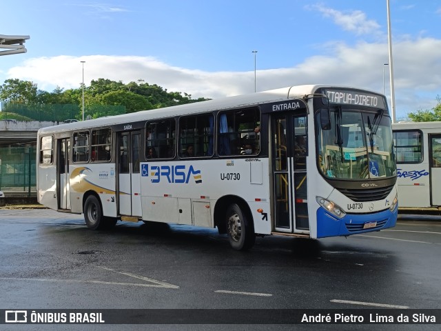 Transportes Metropolitanos Brisa U-0730 na cidade de Lauro de Freitas, Bahia, Brasil, por André Pietro  Lima da Silva. Número da foto: #11205546.