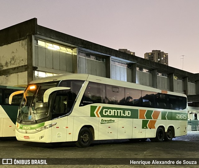 Empresa Gontijo de Transportes 21615 na cidade de Belo Horizonte, Minas Gerais, Brasil, por Henrique Alexandre de Souza. ID da foto: 11208042.