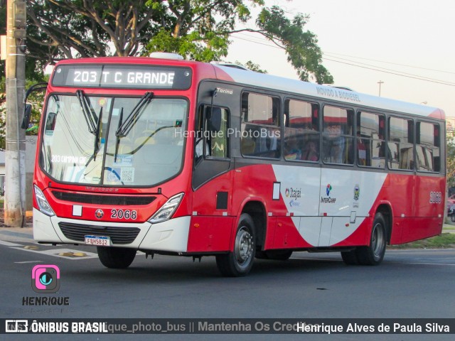 Itajaí Transportes Coletivos 2068 na cidade de Campinas, São Paulo, Brasil, por Henrique Alves de Paula Silva. Número da foto: #11207123.