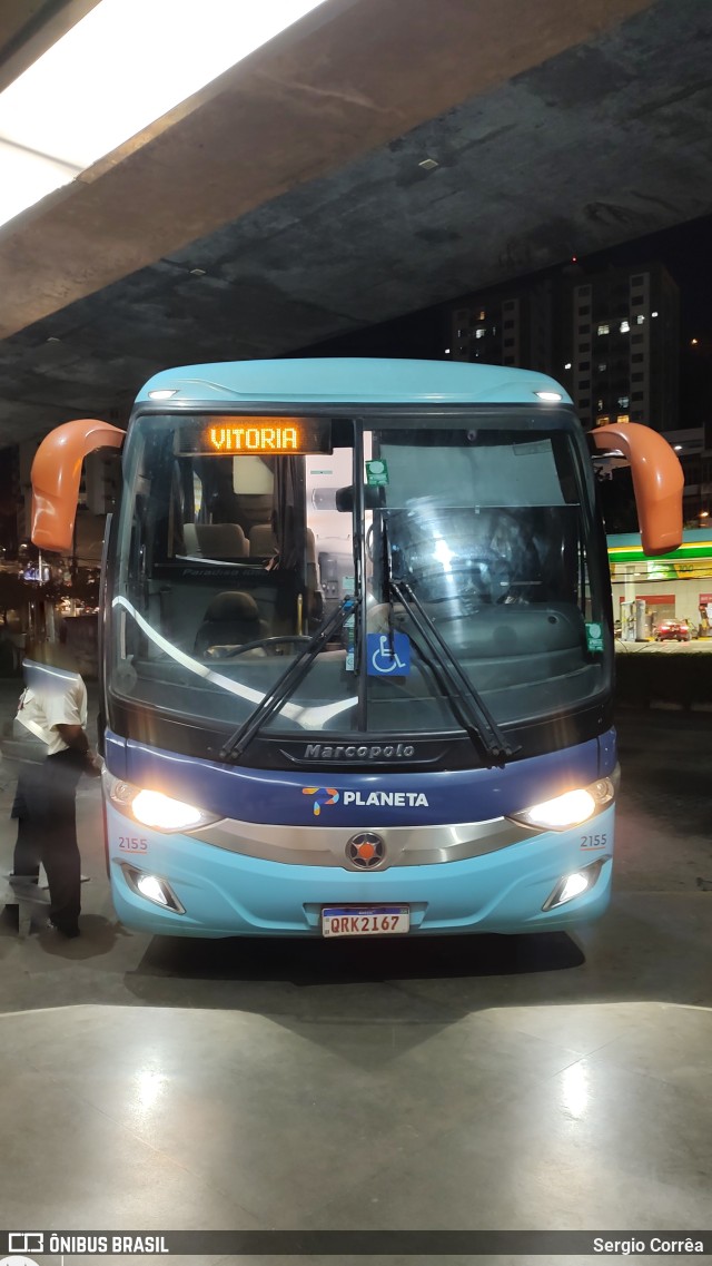 Planeta Transportes Rodoviários 2155 na cidade de Cachoeiro de Itapemirim, Espírito Santo, Brasil, por Sergio Corrêa. Número da foto: #11205477.
