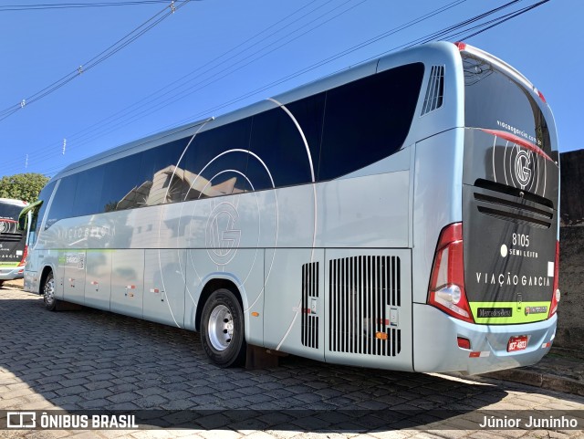 Viação Garcia 8105 na cidade de Garça, São Paulo, Brasil, por Júnior Juninho. Número da foto: #11206840.