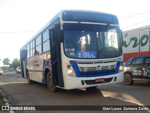 Transvida Transporte Coletivo 1840 na cidade de Ji-Paraná, Rondônia, Brasil, por Gian Lucas  Santana Zardo. Número da foto: #11205443.