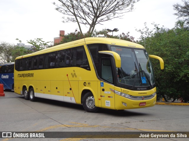 Viação Itapemirim 60537 na cidade de São Paulo, São Paulo, Brasil, por José Geyvson da Silva. ID da foto: 11207171.