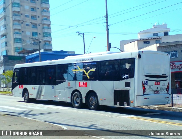 Next Mobilidade - ABC Sistema de Transporte 5411 na cidade de Santo André, São Paulo, Brasil, por Juliano Soares. ID da foto: 11206470.