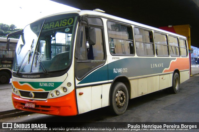 Linave Transportes RJ 146.052 na cidade de Nova Iguaçu, Rio de Janeiro, Brasil, por Paulo Henrique Pereira Borges. Número da foto: #11207576.