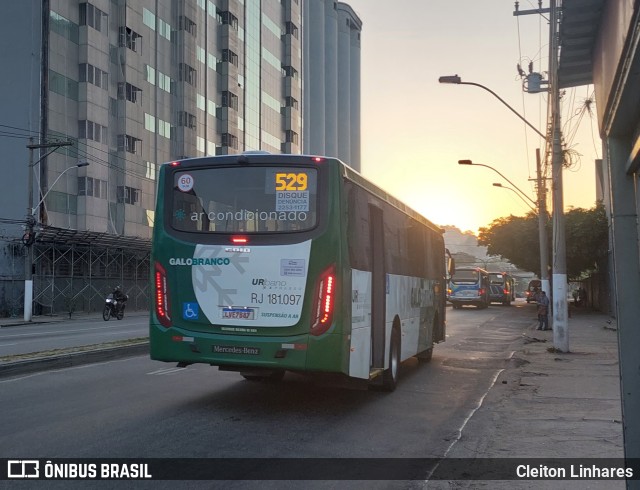 Viação Galo Branco RJ 181.097 na cidade de Niterói, Rio de Janeiro, Brasil, por Cleiton Linhares. Número da foto: #11205438.