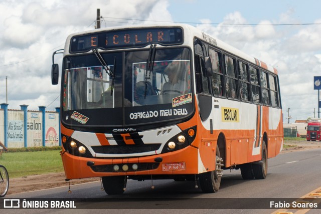 Ônibus Particulares KJP5474 na cidade de Castanhal, Pará, Brasil, por Fabio Soares. Número da foto: #11210501.