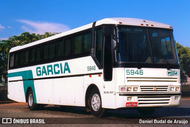 Viação Garcia 5946 na cidade de Londrina, Paraná, Brasil, por Daniel Budal de Araújo. ID da foto: 11211100.