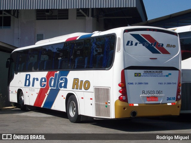 Breda Rio 3610 na cidade de Rio de Janeiro, Rio de Janeiro, Brasil, por Rodrigo Miguel. ID da foto: 11212061.