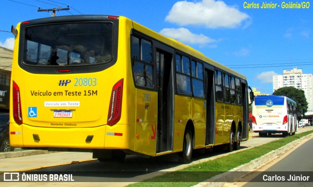 HP Transportes Coletivos 20803 na cidade de Goiânia, Goiás, Brasil, por Carlos Júnior. ID da foto: 11209056.