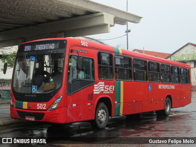 Empresa Metropolitana 502 na cidade de Recife, Pernambuco, Brasil, por Gustavo Felipe Melo. Número da foto: #11211332.