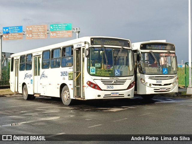 Expresso Vitória Bahia 3650 na cidade de Lauro de Freitas, Bahia, Brasil, por André Pietro  Lima da Silva. Número da foto: #11208523.