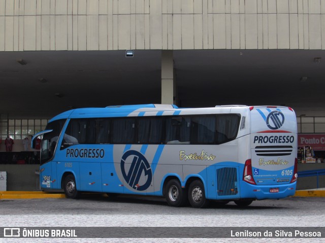 Auto Viação Progresso 6105 na cidade de Caruaru, Pernambuco, Brasil, por Lenilson da Silva Pessoa. ID da foto: 11211023.