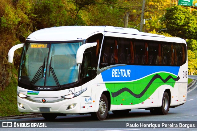 Bel-Tour Transportes e Turismo 318 na cidade de Piraí, Rio de Janeiro, Brasil, por Paulo Henrique Pereira Borges. Número da foto: #11210943.