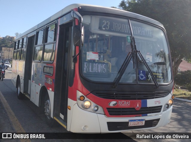 Rigras Transporte Coletivo e Turismo 175 na cidade de Ribeirão Pires, São Paulo, Brasil, por Rafael Lopes de Oliveira. ID da foto: 11209960.