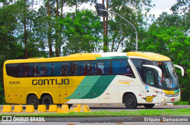 Empresa Gontijo de Transportes 19105 na cidade de Eunápolis, Bahia, Brasil, por Eriques  Damasceno. Número da foto: #11211508.