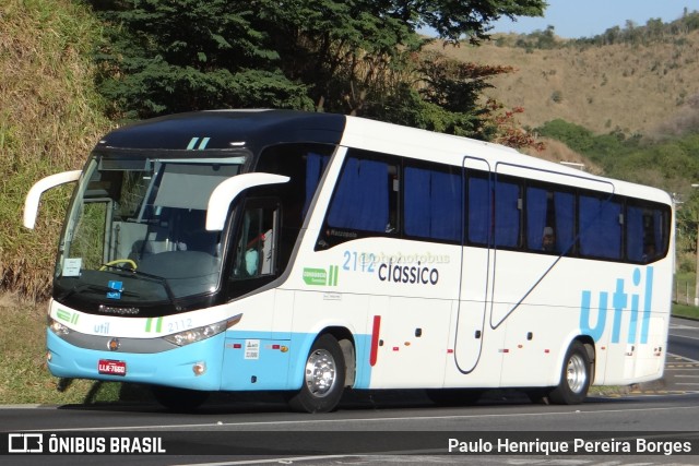 UTIL - União Transporte Interestadual de Luxo 2112 na cidade de Paracambi, Rio de Janeiro, Brasil, por Paulo Henrique Pereira Borges. Número da foto: #11210857.