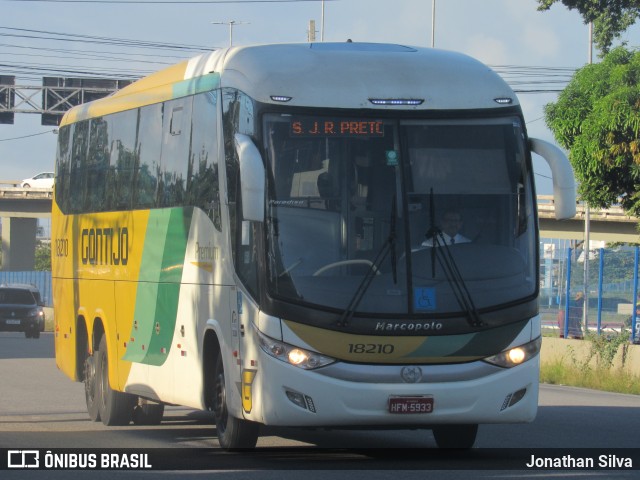 Empresa Gontijo de Transportes 18210 na cidade de Jaboatão dos Guararapes, Pernambuco, Brasil, por Jonathan Silva. ID da foto: 11209555.