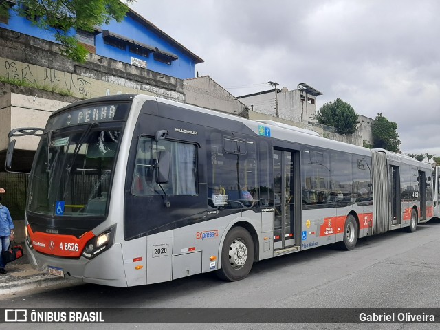 Express Transportes Urbanos Ltda 4 8626 na cidade de São Paulo, São Paulo, Brasil, por Gabriel Oliveira. Número da foto: #11210520.