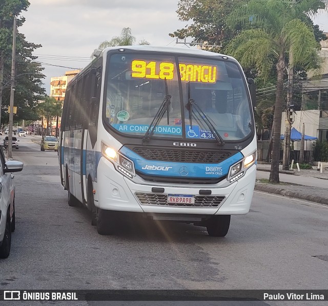 Auto Viação Jabour D86115 na cidade de Rio de Janeiro, Rio de Janeiro, Brasil, por Paulo Vitor Lima. Número da foto: #11210335.