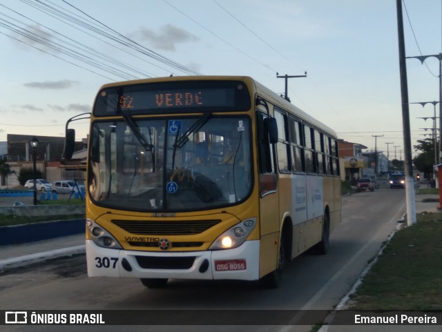 Via Metro - Auto Viação Metropolitana 307 na cidade de Maracanaú, Ceará, Brasil, por Emanuel Pereira. ID da foto: 11210516.