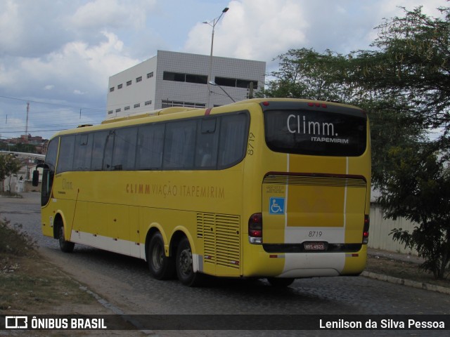 Viação Itapemirim 8719 na cidade de Caruaru, Pernambuco, Brasil, por Lenilson da Silva Pessoa. ID da foto: 11211032.