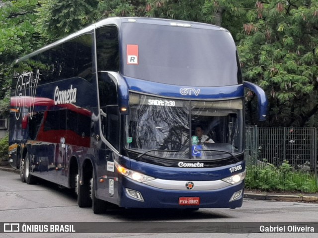 Viação Cometa 17306 na cidade de São Paulo, São Paulo, Brasil, por Gabriel Oliveira. Número da foto: #11210564.