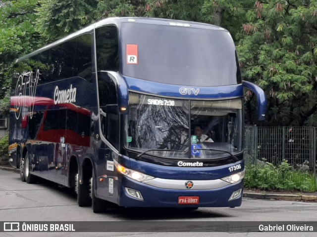 Viação Cometa 17306 na cidade de São Paulo, São Paulo, Brasil, por Gabriel Oliveira. ID da foto: 11210564.