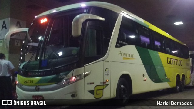 Empresa Gontijo de Transportes 18235 na cidade de Belo Horizonte, Minas Gerais, Brasil, por Hariel Bernades. ID da foto: 11211326.