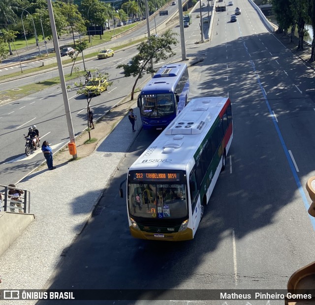 Viação Nossa Senhora de Lourdes B58082 na cidade de Rio de Janeiro, Rio de Janeiro, Brasil, por Matheus  Pinheiro Gomes. Número da foto: #11210737.