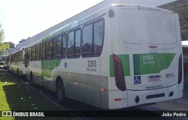 Empresa de Ônibus Vila Galvão 2393 na cidade de Guarulhos, São Paulo, Brasil, por João Pedro. ID da foto: 11209890.