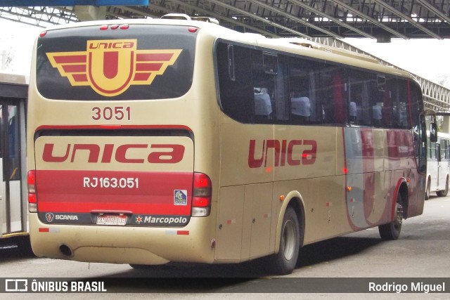 Transportes Única Petrópolis RJ 163.051 na cidade de Rio de Janeiro, Rio de Janeiro, Brasil, por Rodrigo Miguel. Número da foto: #11211738.