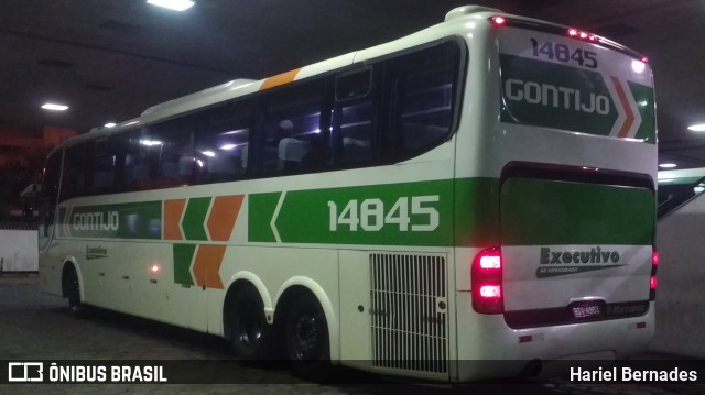 Empresa Gontijo de Transportes 14845 na cidade de Belo Horizonte, Minas Gerais, Brasil, por Hariel Bernades. Número da foto: #11212016.