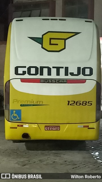 Empresa Gontijo de Transportes 12685 na cidade de Governador Valadares, Minas Gerais, Brasil, por Wilton Roberto. Número da foto: #11211242.